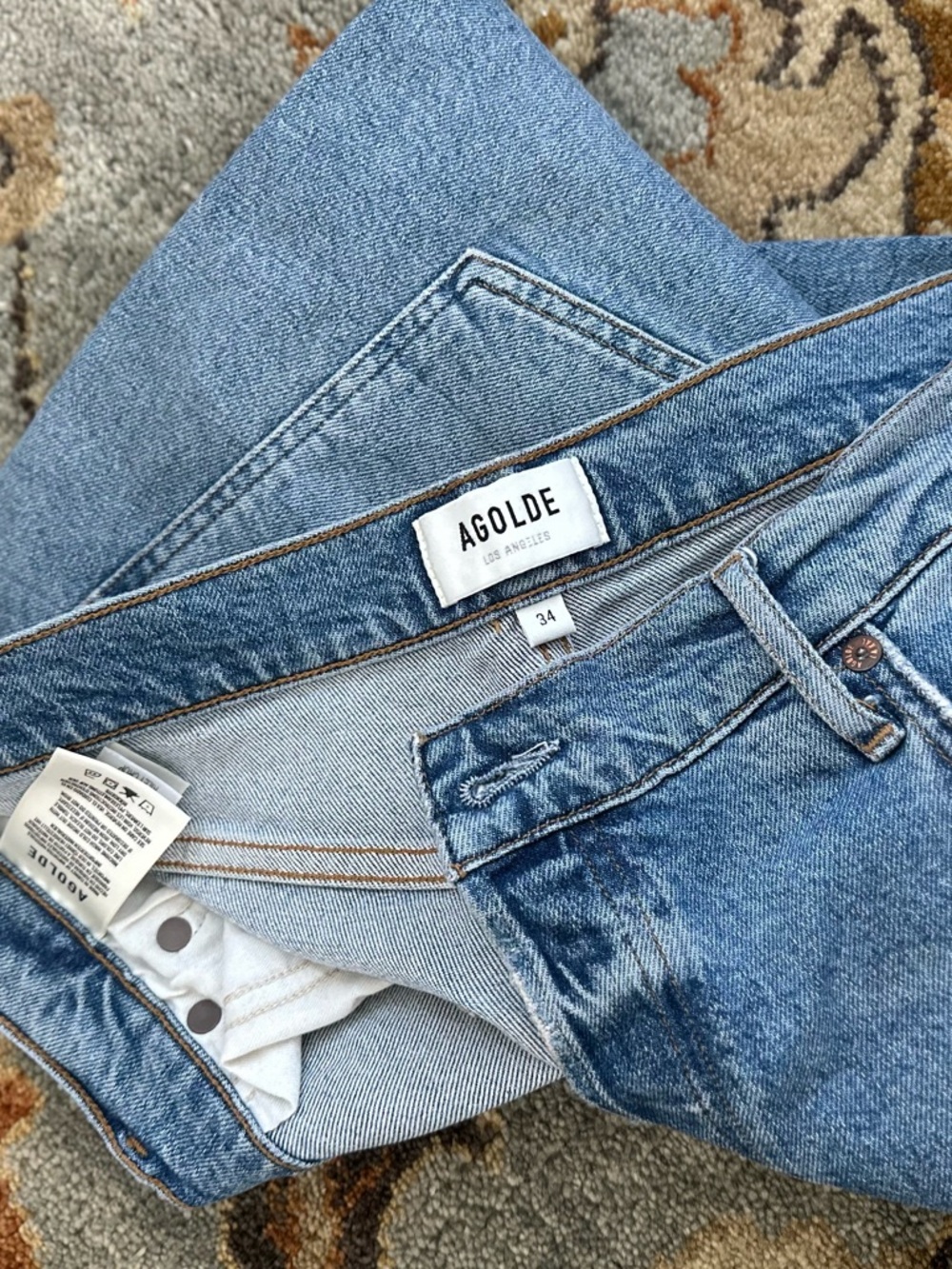 Agolde Medium Blue Vintage Wash Jeans